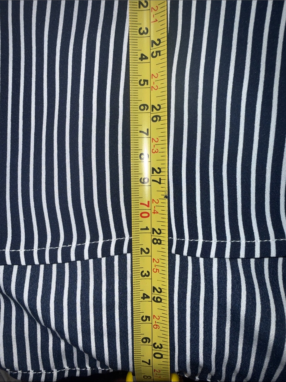 Lauren Ralph Lauren Navy and White Striped Button-Up Shirt Size M - Picture 10 of 10